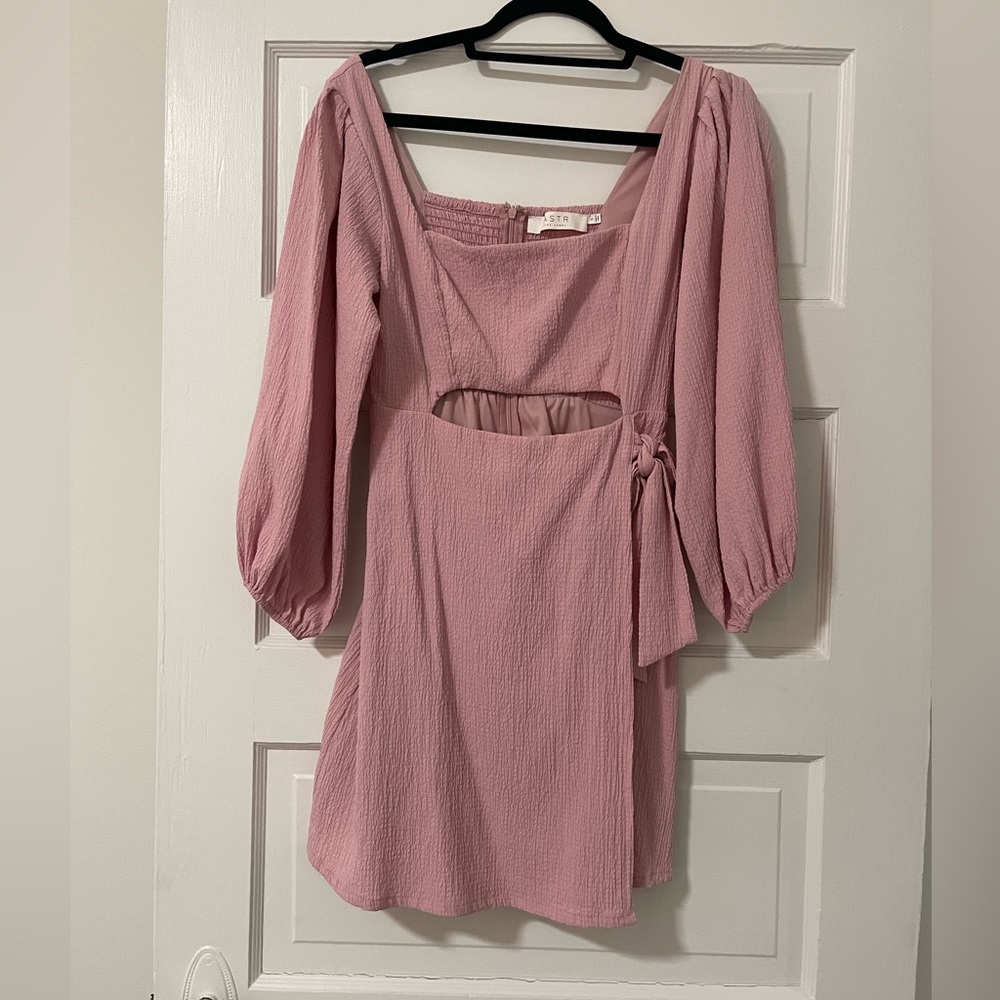 ASTR the label pink cut out dress size S
